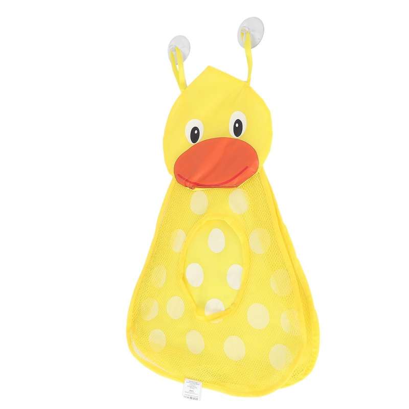 Bathtub Toy Storage Bags Quick Dry with 2 Strong Suction Cups-duck