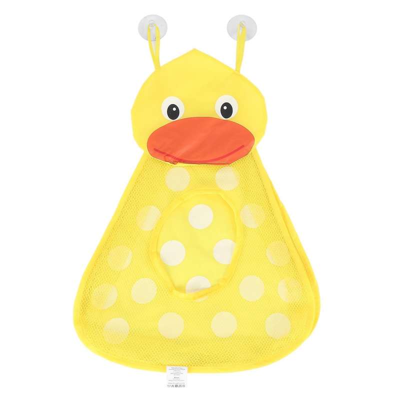Bathtub Toy Storage Bags Quick Dry with 2 Strong Suction Cups-duck
