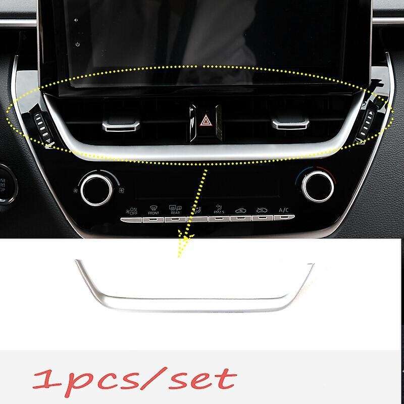 Car Navigation Frame Sticker for Toyota Corolla E210 Silver