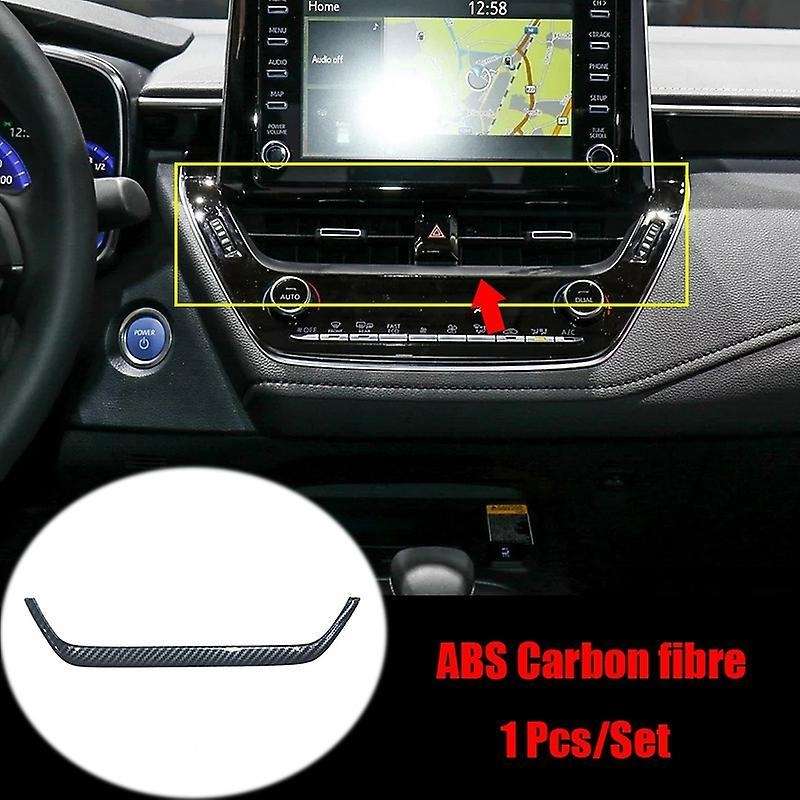 Car Navigation Frame Sticker for Toyota Corolla E210 Silver
