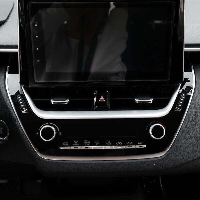 Car Navigation Frame Sticker for Toyota Corolla E210 Silver