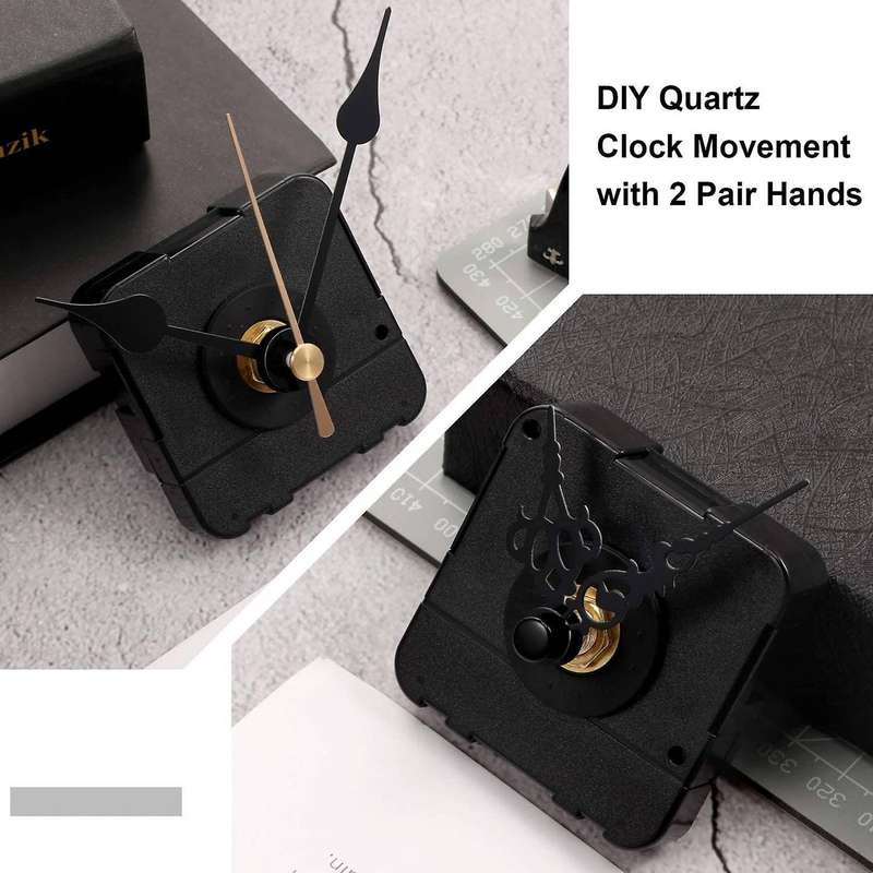 2pcs Quartz Clock Movement Non Ticking Clock Mechanisms (13/18 Mm)
