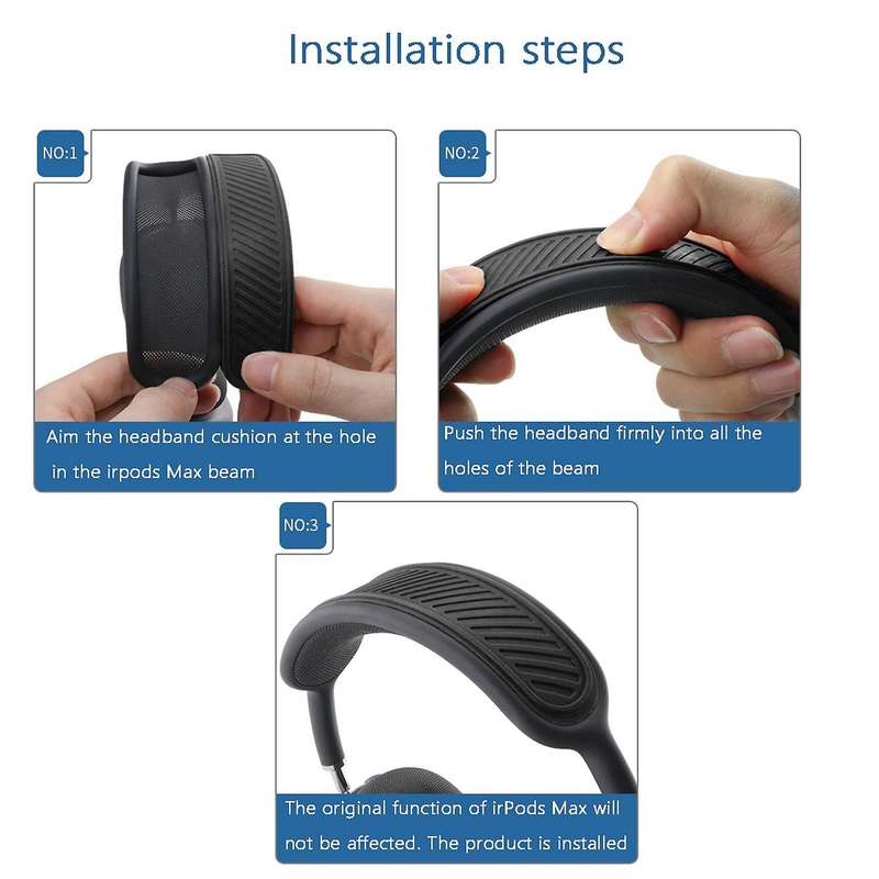 Silicone Headband Cover for Airpods Max Headphone Washable Cushion