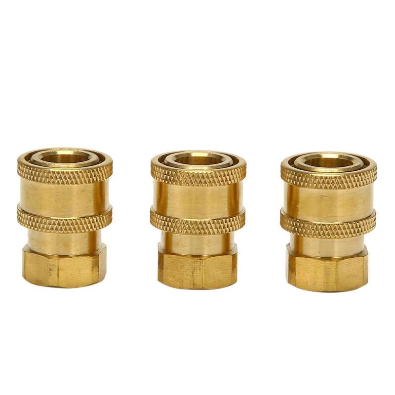 3 Pack Pressure Washer Coupler,1/4 Inch Quick Coupler Female Socket