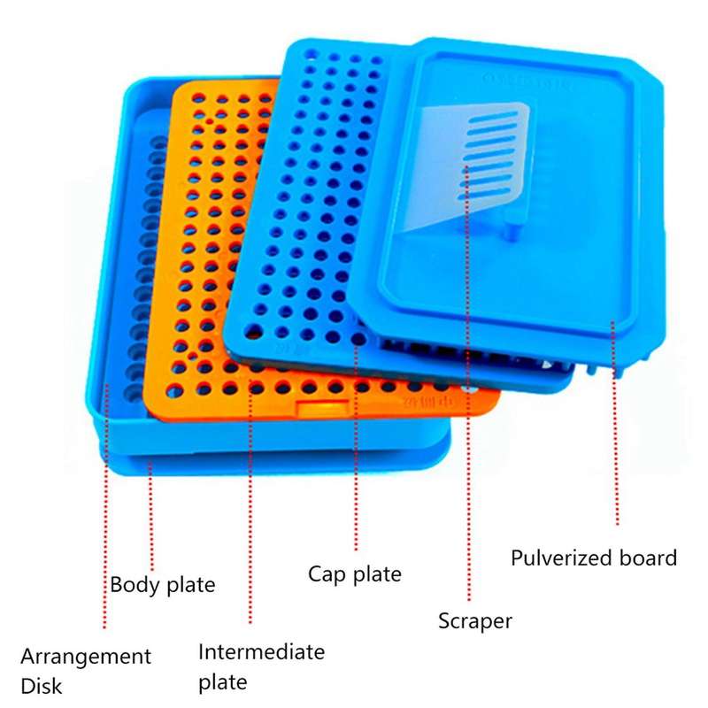 200 Holes Manual Capsule Filling Machine Pharmaceutical Encapsulator