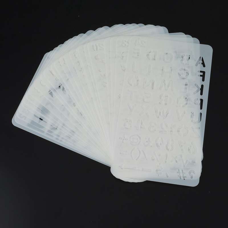 24 Pieces Productivity Stencil Journal Stencil for Time Saving