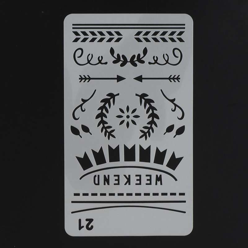 24 Pieces Productivity Stencil Journal Stencil for Time Saving