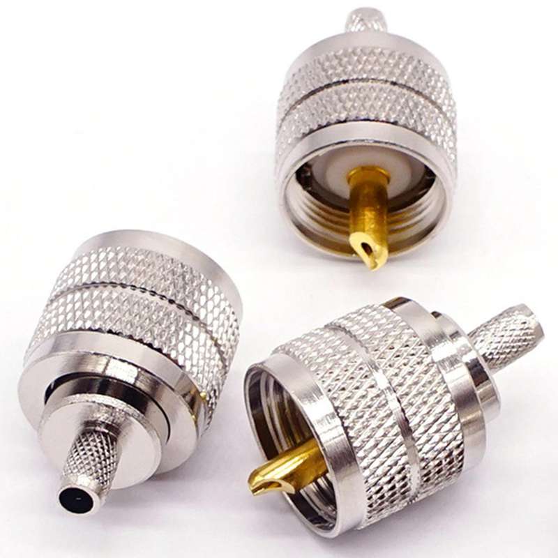 5pcs Crimping Coaxial Rf Connector for Rg58/u Lmr195 Coaxial Cable