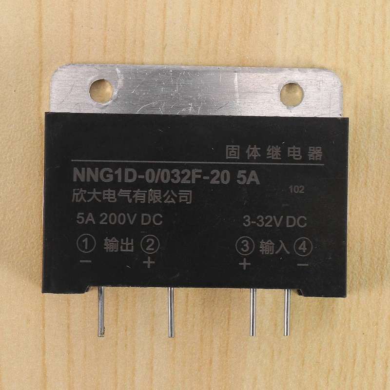 Heat Sink Input 3-32v Dc Output 5a 200v Dc Pcb Mount Ssr Solid State Relay