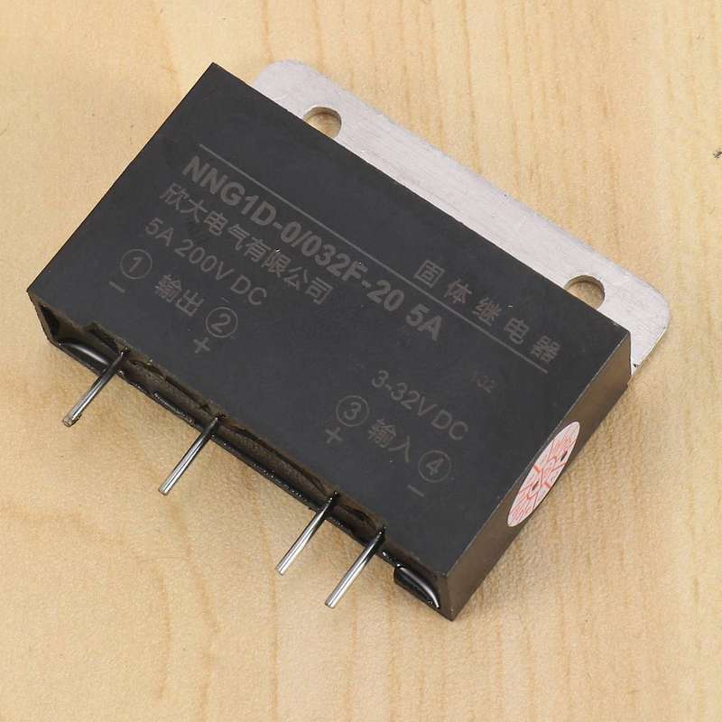 Heat Sink Input 3-32v Dc Output 5a 200v Dc Pcb Mount Ssr Solid State Relay