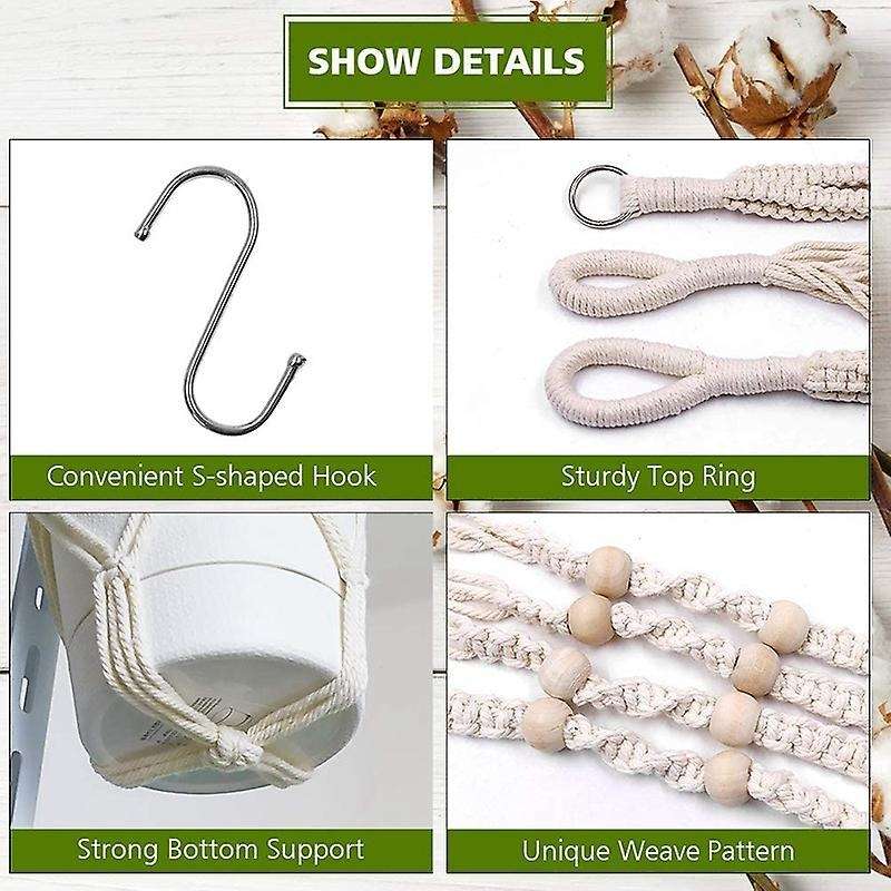 Rope Hanging Planter Hanging Plant Holders Flower Pot Hanger
