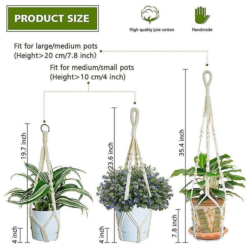 Rope Hanging Planter Hanging Plant Holders Flower Pot Hanger