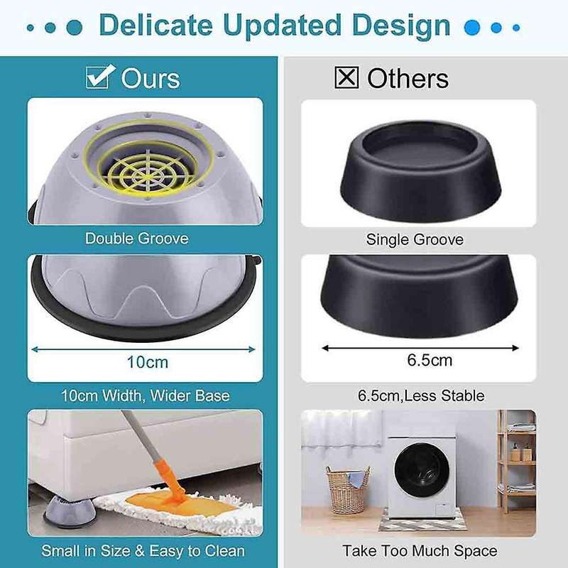 Washing Machine Feet Pads Anti Vibration Widened 10cm