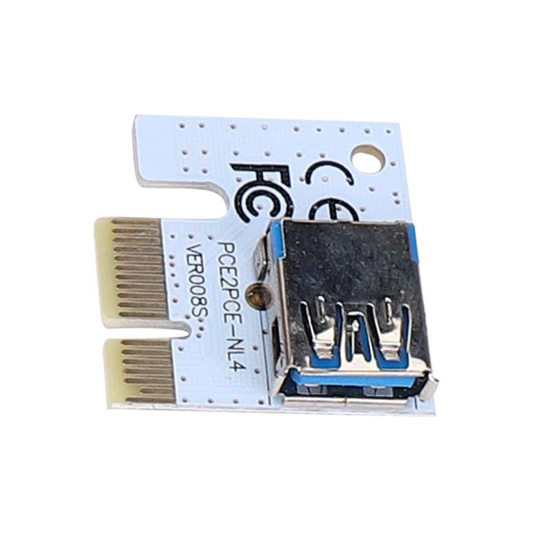 10pcs Ver008s Molex 4pin Sata 6pin Pcie Pci-e Pci Express Riser Card