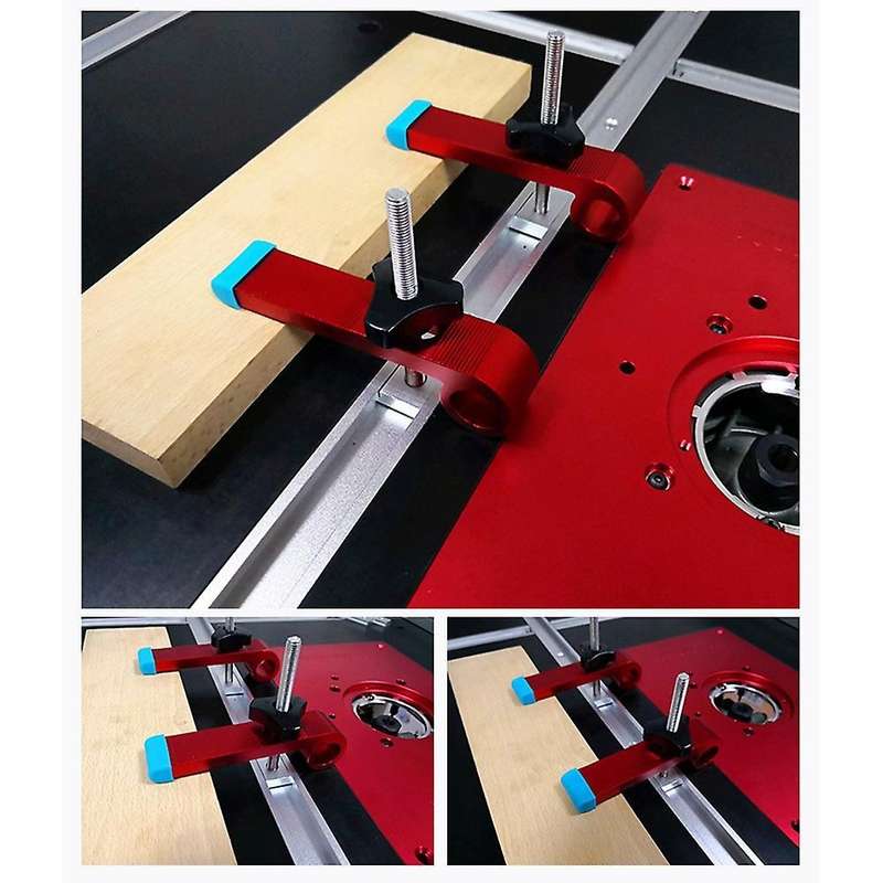 1set Universal Clamping Blocks Platen Miter Track M8 Screw Set A