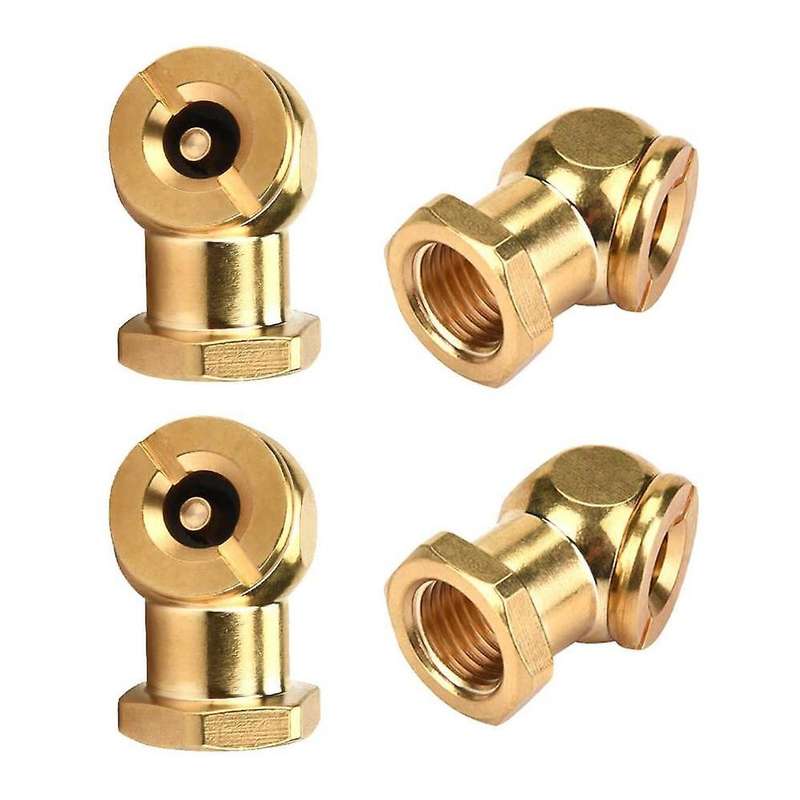 4 Packs Closed Ball Air Chuck, 1/4 Inch for Inflator Gauge Compressor