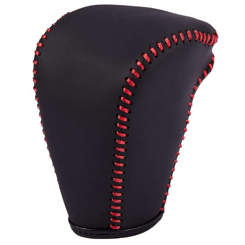 2pcs Car Hand Brake Case Silicone Gear Head Shift Knob Cover(black)