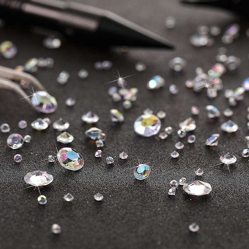 7000 Pcs Bling Diamond Acrylic Gem Table Scatter Crystals,multicolor