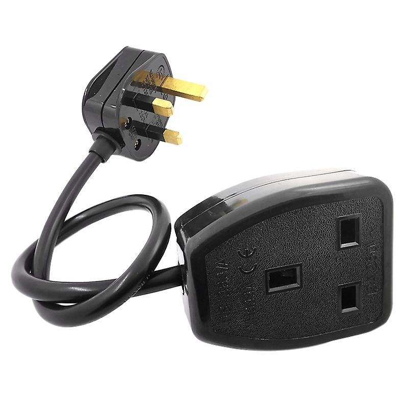 Uk 3 Prong Extension Power Cord, Male to Female Cable (uk Plug,0.3m)