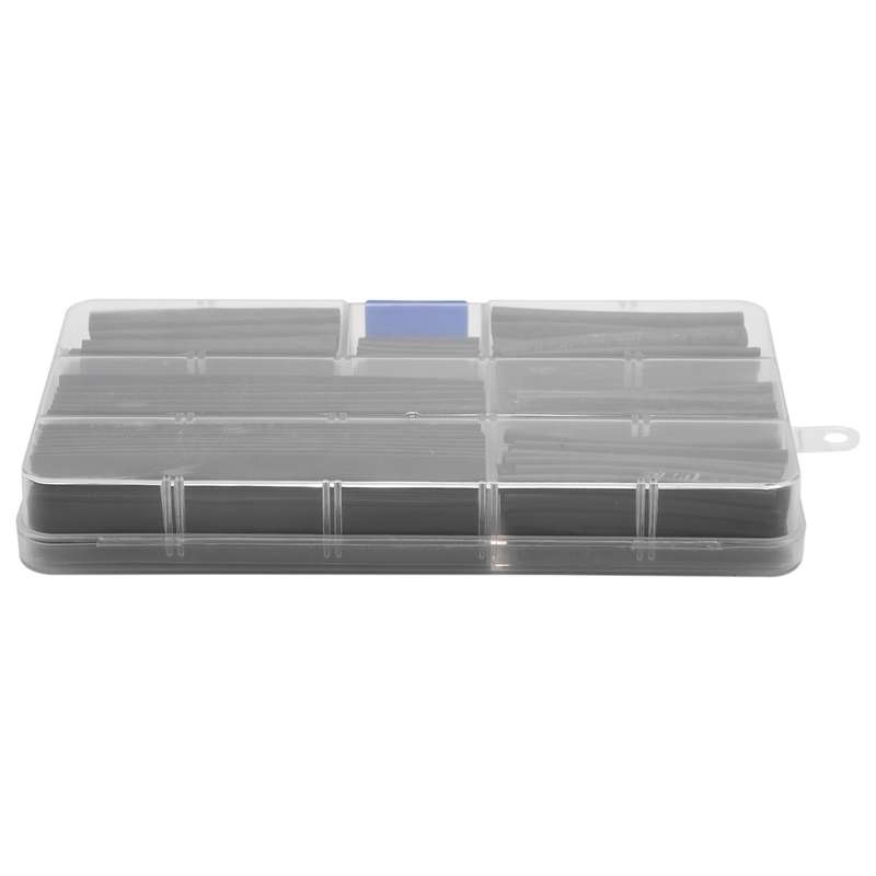150pcs Wire Black Case Set Heat Shrink Tubing Wrap Tube Assorted