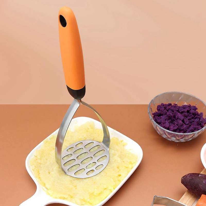 Stainless Steel Potato Masher, with Non-slip Handle for Vegetable(c)