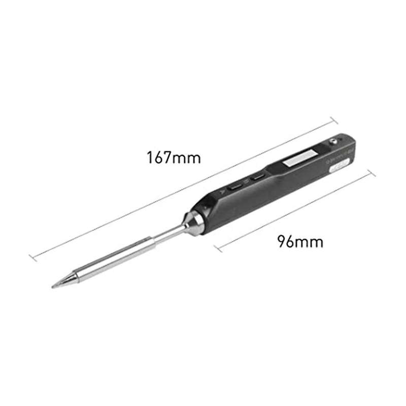Portable Ts100 Oled Programmable Electric Soldering Iron Station(a)
