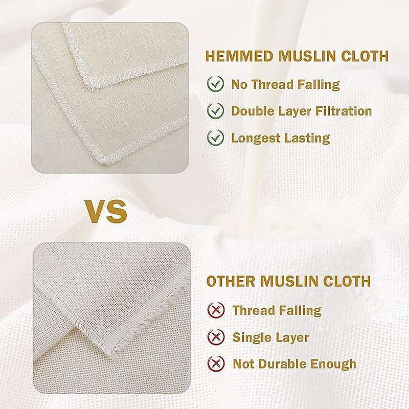 Unbleached Pure Cotton Muslin Clothes Soft Square Cheese Clothes