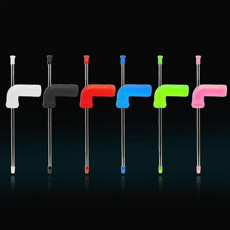Beer Snorkel Double-layer Beer Snorkel Bar with Cleaning Brush Red