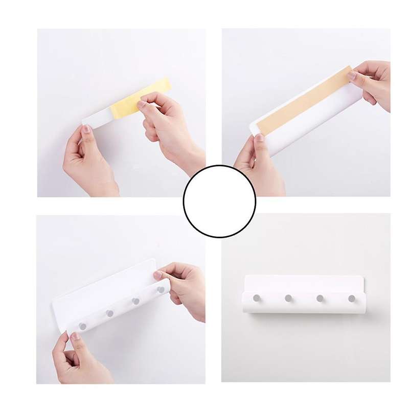 Key Hook Mailbox Mail Tool Rack Non-marking Key Hook Storage Hook