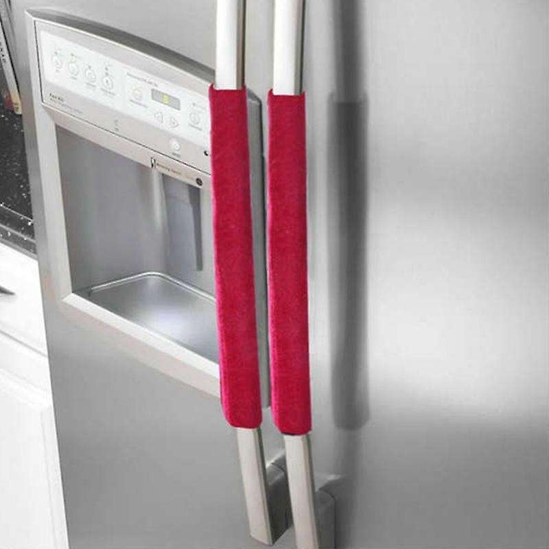 1 Pair Refrigerator Handle Cover Practical Doorknob Door, Black