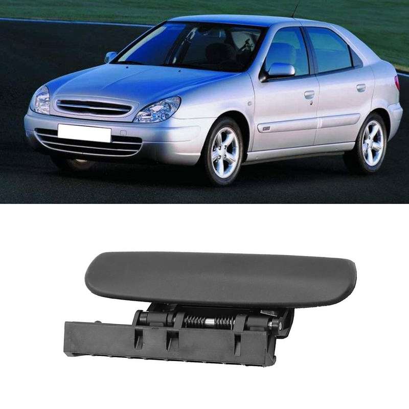 Black Front Left Exterior Door Handle for Citroen Xsara 1997 - 2005