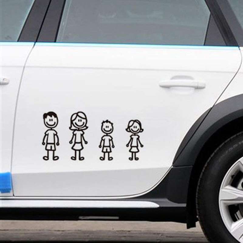 10 Stck Autoaufkleber Glcksaufkleber Stickers Fr Fenster(schwarz)