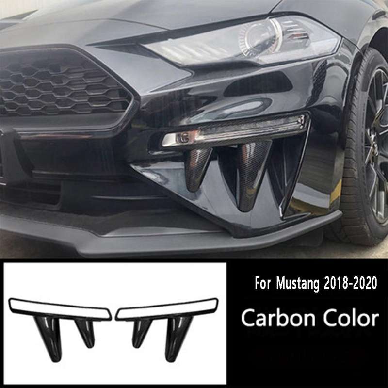 Fog Lamp Modification Fangs Modeling Fog Lamp Decoration Carbon Fiber
