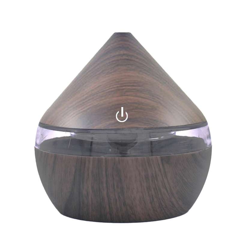 Cool Mist Humidifier 300ml Usb Air Humidifier, Deep Wood Grain