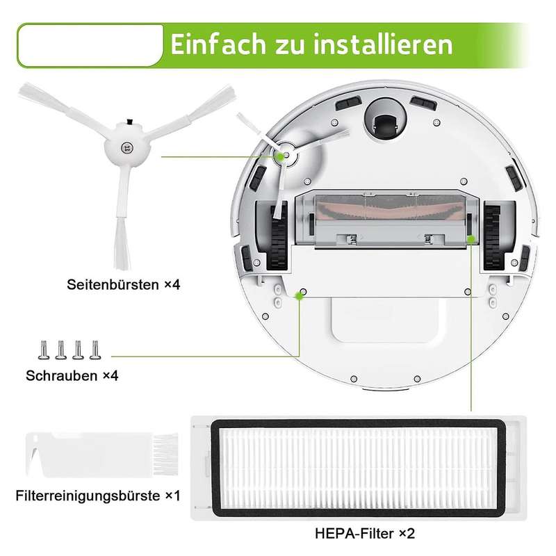 Replacement Parts for Xiaomi Roborock S5 Max S50 S51 S55 Mijia Robot