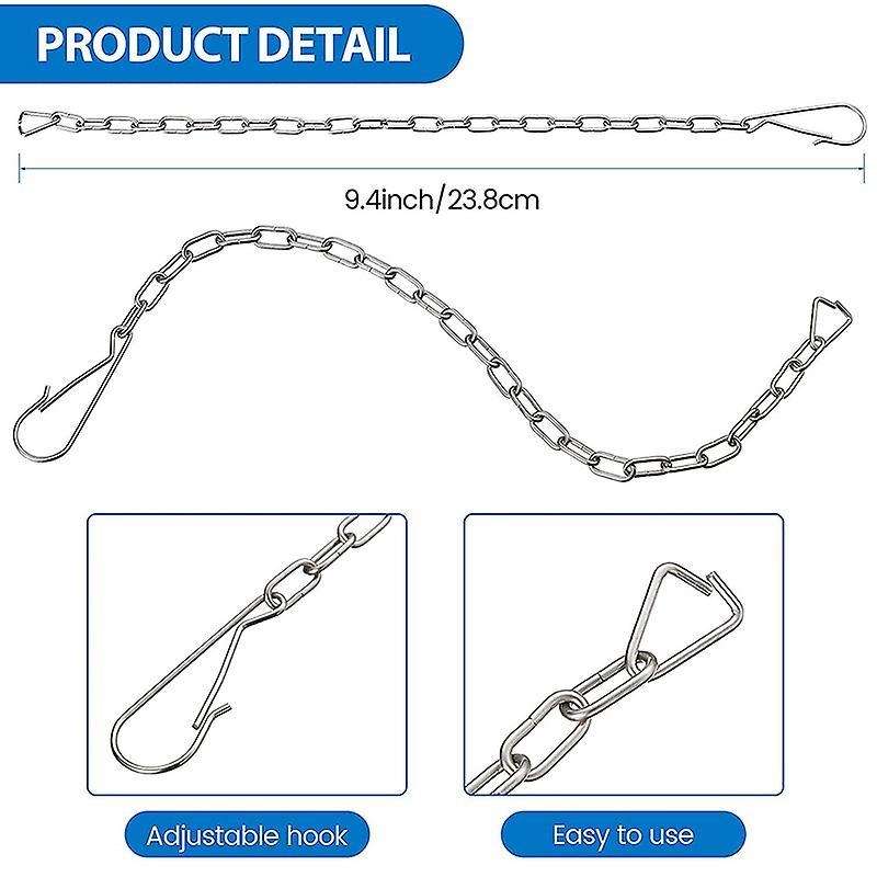 2 Pcs 2 Inch Toilet Stopper Water Saving Flappers with 2 Pcs Chains