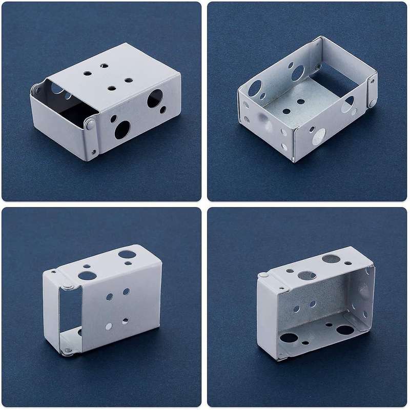 4 Pieces 2 Inch Low Profile Box Mounting Bracket for Headrail (white)