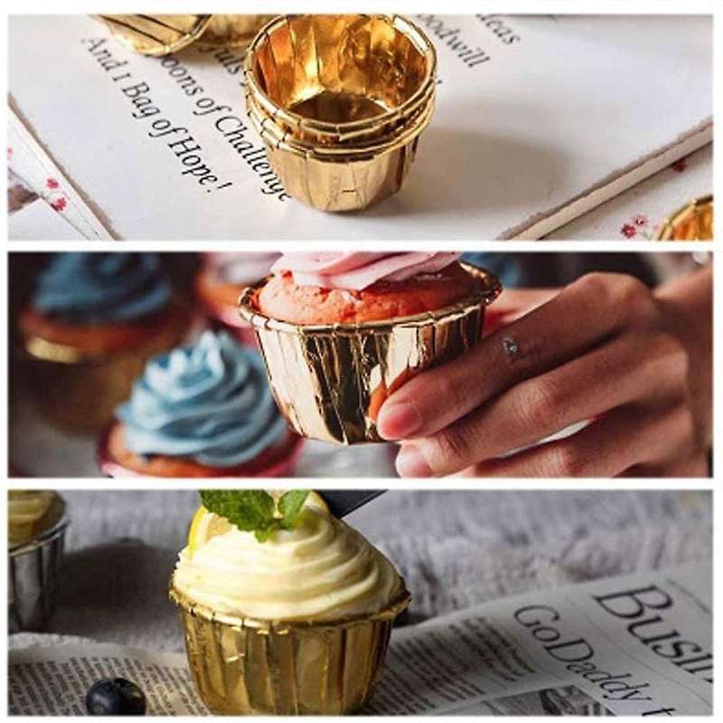Foil Cupcake Cups Cupcake Liners Cups for Baking Foil Baking Cups C