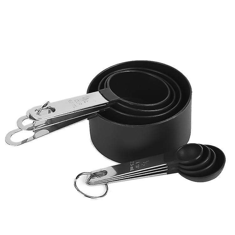 8pcs Stainless Steel Measuring Measuring Cup Measuring Spoon Set