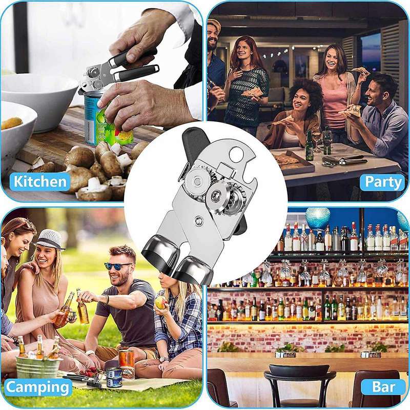 Kitchen Durable Stainless Steel Heavy-duty Can Opener Safe Cutting