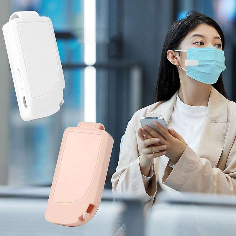 Reusable Portable Fan for Face Mask Clip-on Air Filter Pink