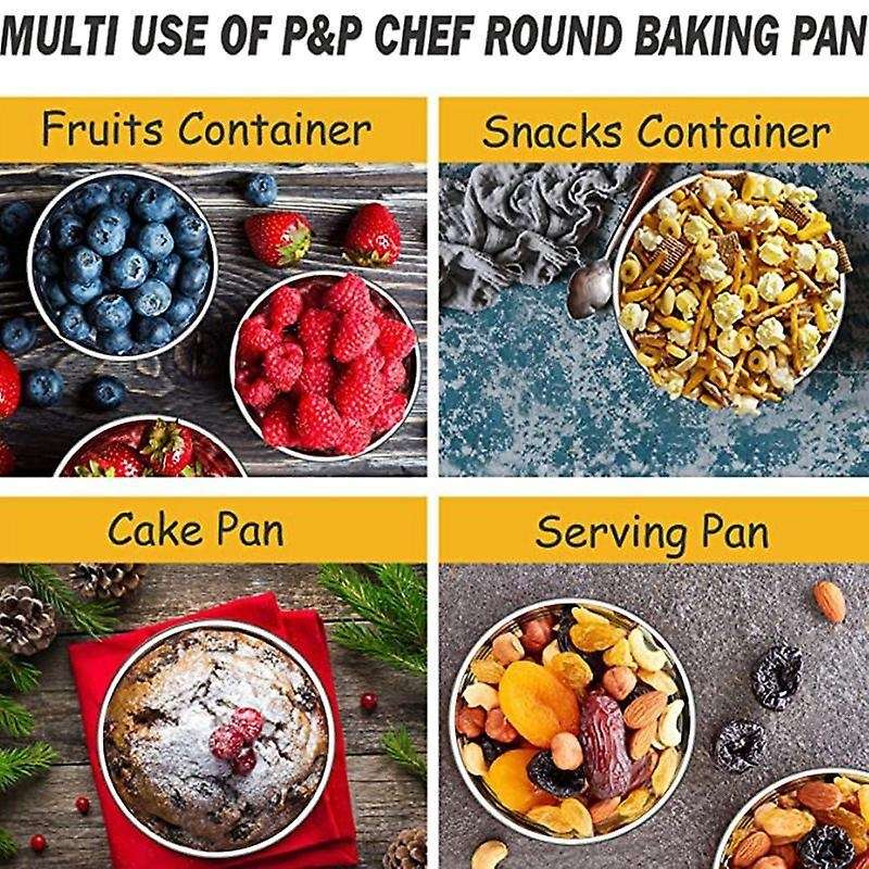 4 Inch Small Cake Pan Set Of 4, Baking Round Cake Pans Tins Bakeware