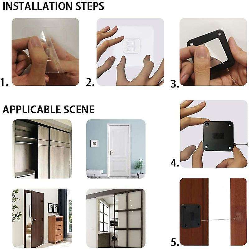 Punch-free Automatic Sensor Door Closer Automatically Close