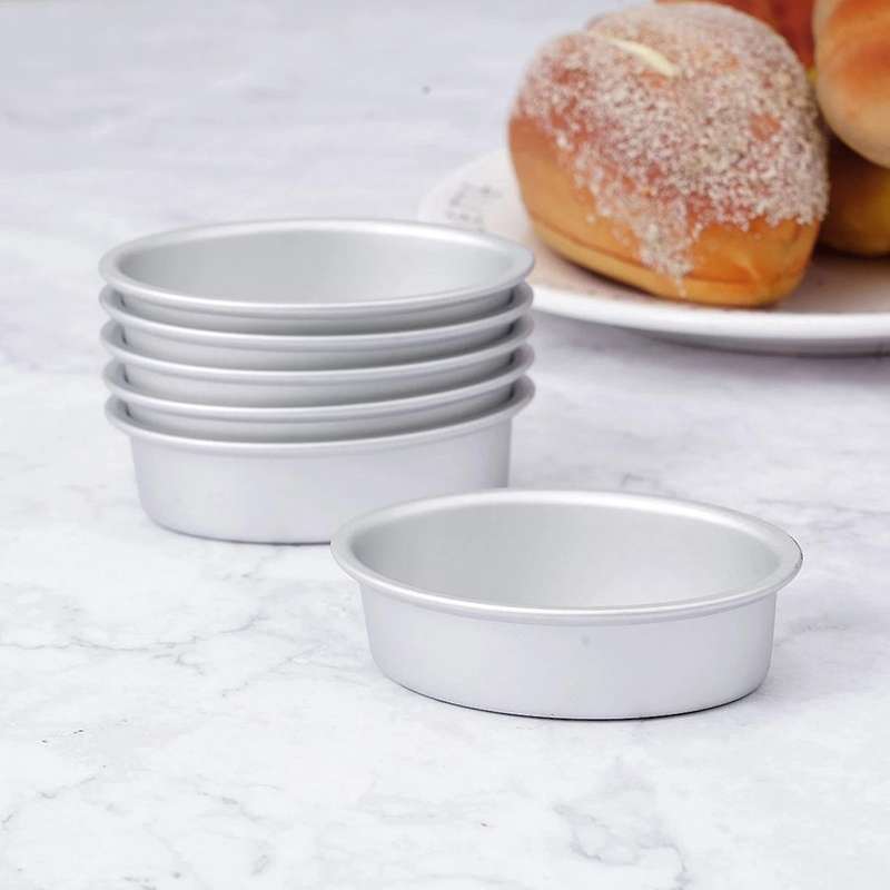 6pcs Cheese Pans Non-stick Bakeware Oval Shape Bread Mold Diy Tools