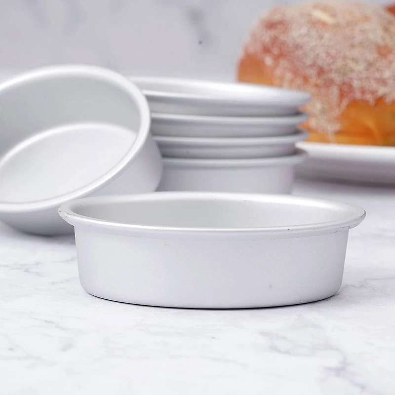 6pcs Cheese Pans Non-stick Bakeware Oval Shape Bread Mold Diy Tools