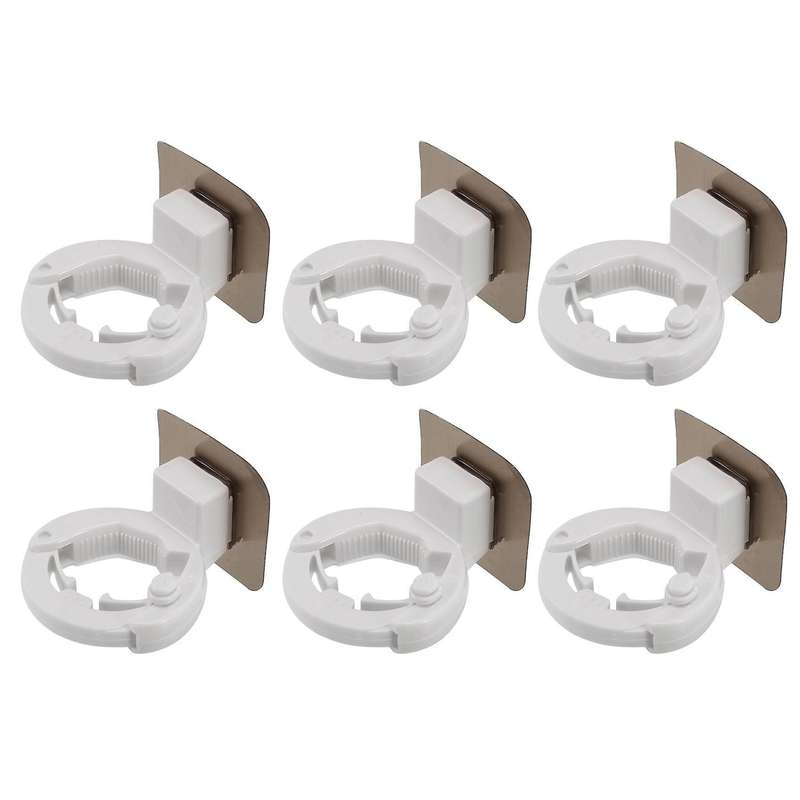 6pcs Self-adhesive Shampoo Shower Holder Bottle Shelf Soap Holder