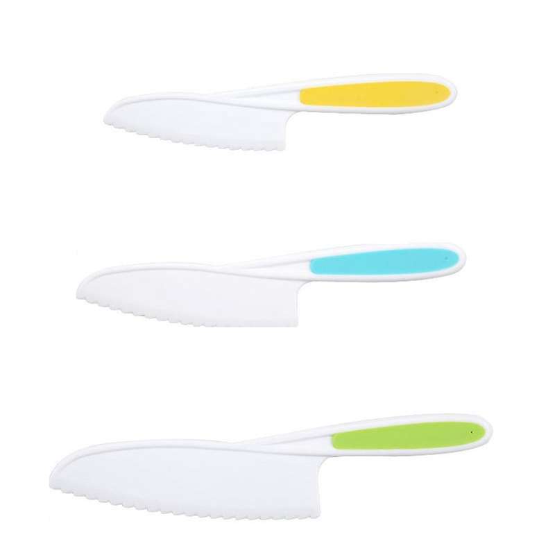 3pcs Children Cake Kindergarten Vegetable Knife Bread Dessert Knife B