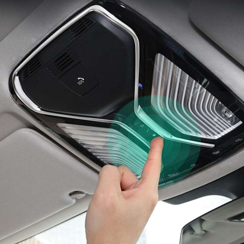 Reading Light Trim Cover Chrome Silver Trim Strip Decoration For-bmw