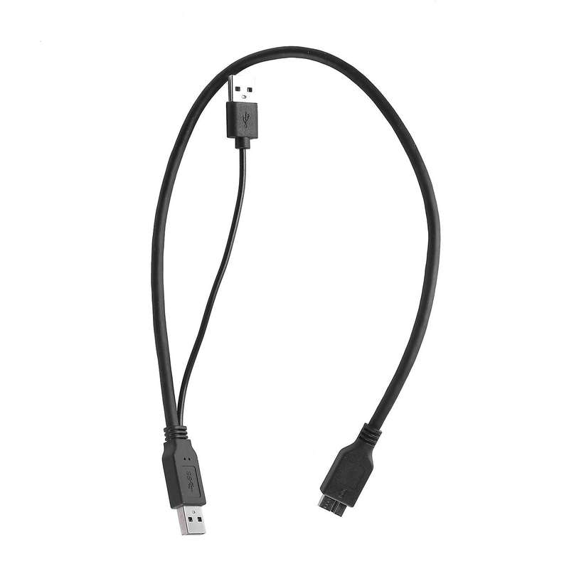 Double Head Usb to Micro-b Splitter Cable Usb 3.0 Mobile Data Cable