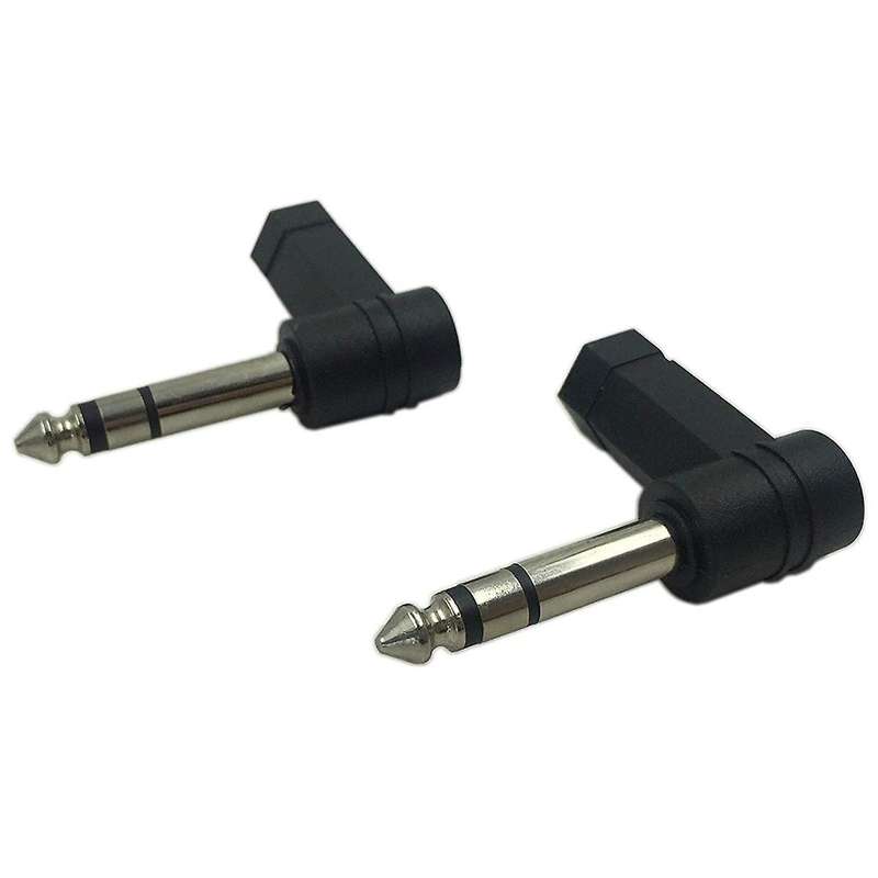 Gold 6.35mm 1/4in Mono Male Jack to Rca Female Plug Adapter Connector
